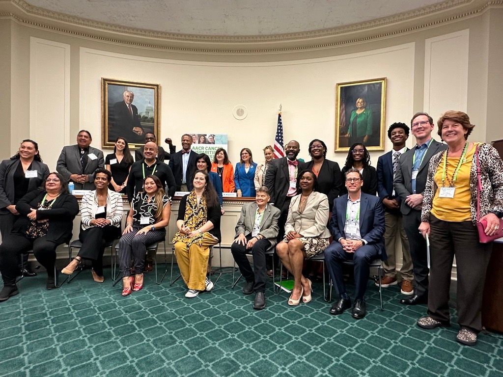 Today, CRCHD Director Dr. Sanya A. Springfield spoke alongside CURE Distinguished Scholars & Cancer Equity Leaders, @DrRobWinn & @mcruzcorrea, as well as @FDAtobacco, @AACR_CEO, & cancer survivors at the @AACR Cancer Disparities Progress Report Congressional Briefing.