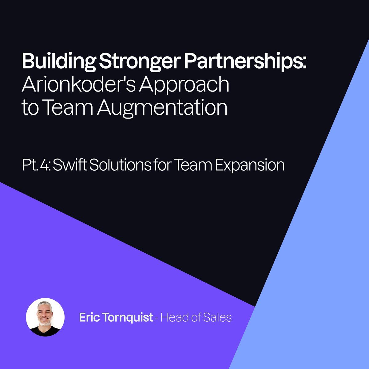 #TeamAugmentation means stronger teams, and we ensure you find the perfect talent match for your needs.

Discover how this strategy can transform your company as told by @tornquist, Head of Sales and Marketing, at bit.ly/teamaug4

#staffaugmentation #businessgoals