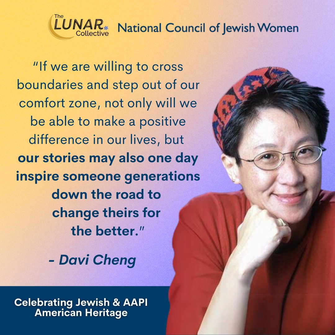 For today’s #AAPIHeritageMonth Spotlight with @asian_jews, we are highlighting Davi Cheng! Cheng is the Past President of @BCC1972, the world’s first LGBTQI synagogue & previously the Art Director for LUNAR: The Jewish-Asian Film Project.