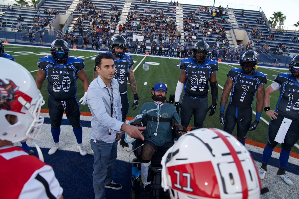 SHAY UPDATE! We wanted to let you know that LVMPD Officer Shay Mikalonis went to the Police vs Fire Charity Tackle Football Game over the weekend. He had a great time and had a chance to visit with friends and see people he knew and worked with!