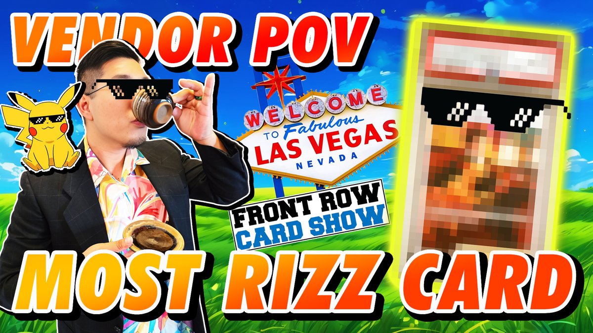 Watch the premiere of our second #VendorPOV video on <a href="/YouTube/">YouTube</a> tonight 6pm PT! youtube.com/watch?v=enQOMb… #pokemontcg <a href="/Pokemon/">Pokémon</a> <a href="/frontrowcardsho/">FRONT ROW CARD SHOW</a> #lasvegas #pokemon #pokemoncards