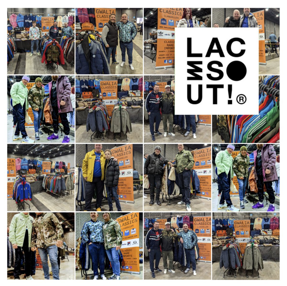 😎2 Days to @lacesoutfest ! We'll be there with over 200 jackets. Imports from Europe, selected items from private collections, Vintage bags and T shirts 🐯We will be collecting for @thestrokeassociation in memory of our good friend @tigga1878 any donations appreciated