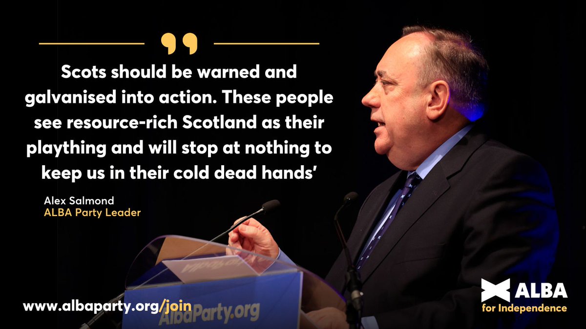 📝 NEW: Desperate Tories Spiralling Downwards to Oblivion - Alex Salmond 🗣️ 'Extremist jibe must galvanise Scots to action on self-determination' Read more: albaparty.org/tories_spirall… #ALBAforIndependence