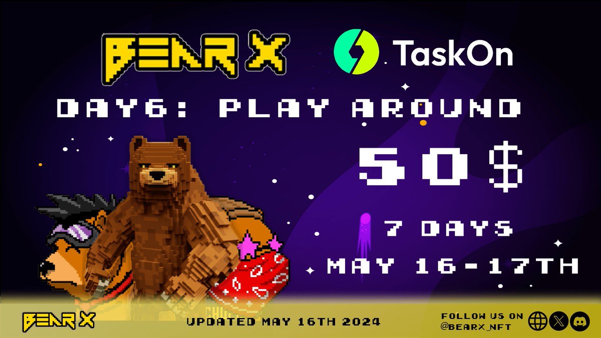 BearX_NFT's tweet photo. ⏳ Just 1 hour until Day 6️⃣, take action now!

⏳Time: May 16-17, 2024

️🎯Request your reward by joining now!

👉 Discover campaign: https://t.co/ScVx83R5Rp

🎯Don't stop now! Join and earn!

#NFT #nftcollectors #NFTCommmunity #NFTGiveaway #Aidrop #Bears #NFTMarketplace #NFTArtists #NFTMagic