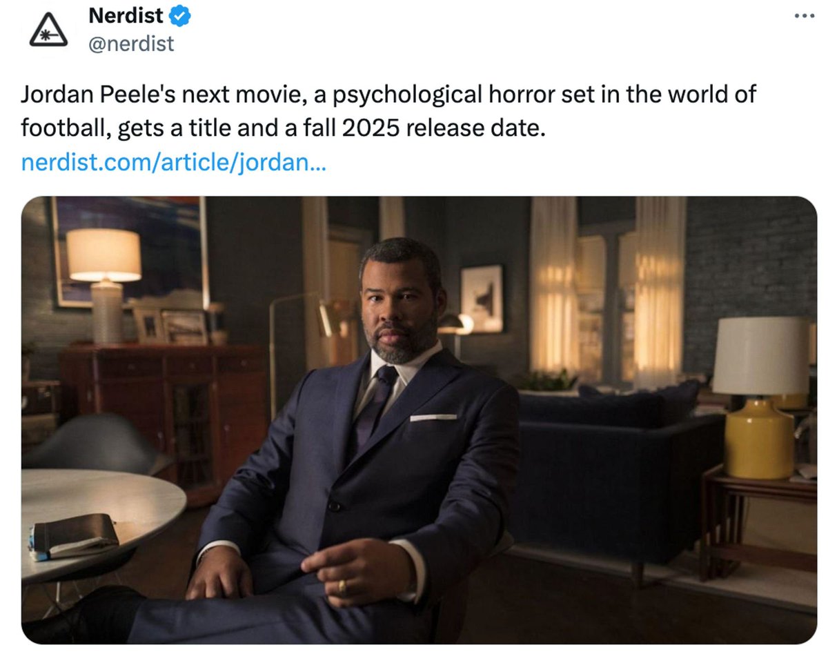 begging pop culture websites to stop misleading people for clicks (Peele is only producing it, the movie is actually directed by Justin Tipping and written by Limetown-creators Zack Akers and Skip Bronkie)