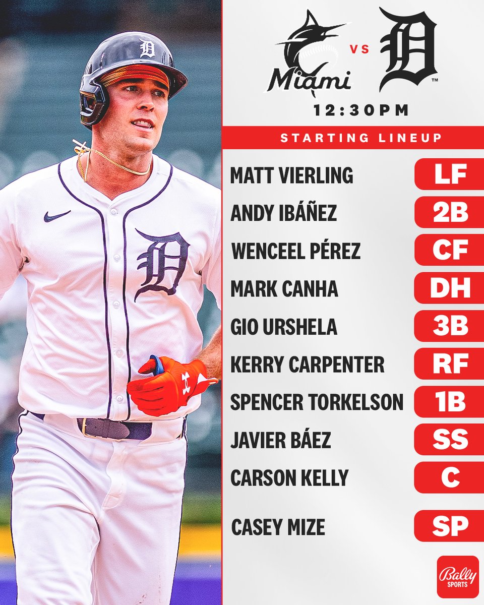 Looking for the series win this afternoon 👀 Tigers LIVE is next on Bally Sports. #RepDetroit