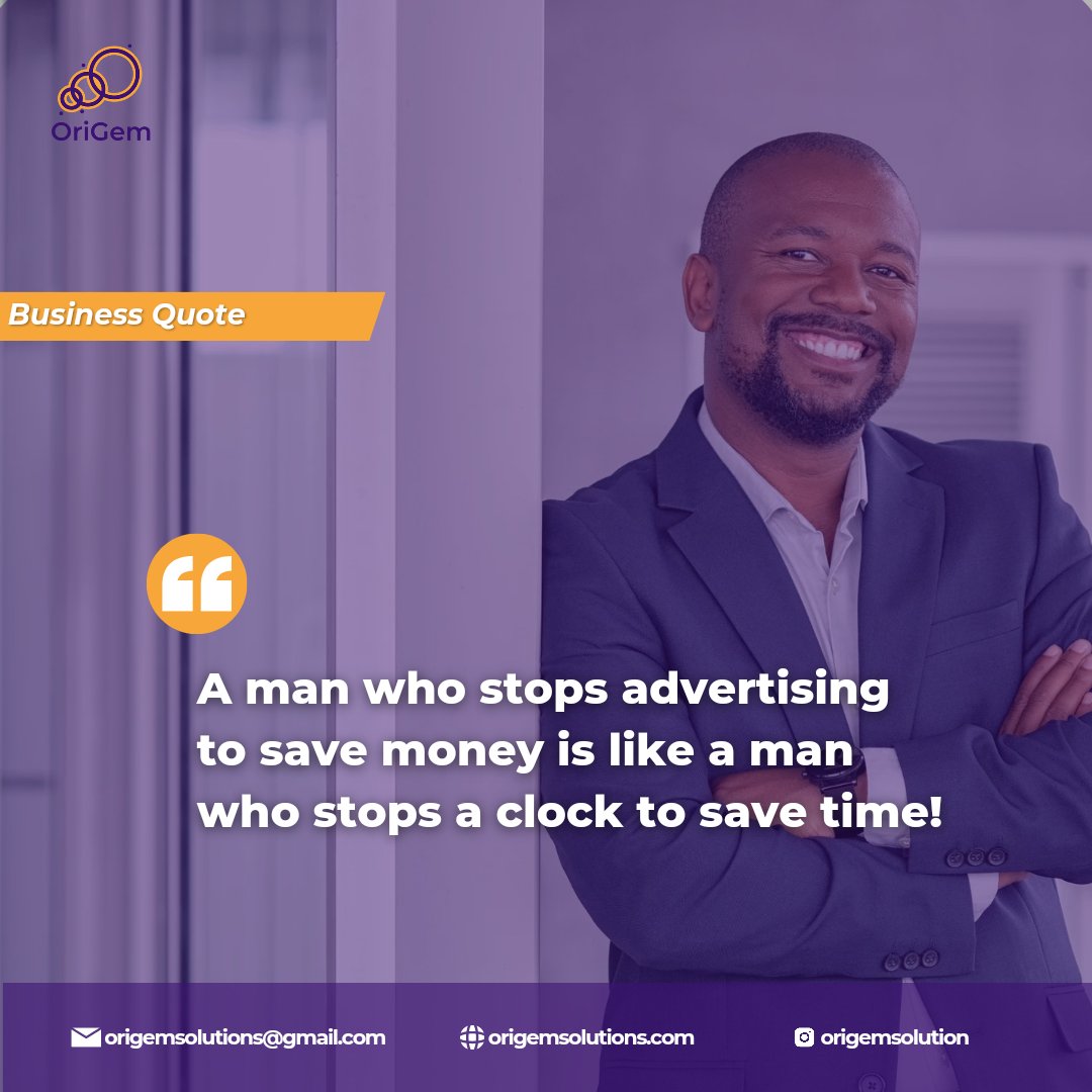 Hitting pause on ads to save money? That's like stopping a clock to save time! Keep your brand out there & growing!   #OrigemSolutions #DigitalMarketing