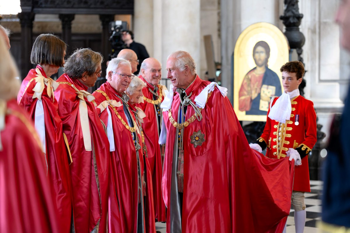 *TODAY!* Their Majesties The King and Queen attended the Cathedral for a Service of Dedication for the OBE. The Order recognises the work of people from all walks of life with well-known honours such as MBEs and OBEs, Knighthoods & Damehoods. More info: ow.ly/4uL850RHhA2