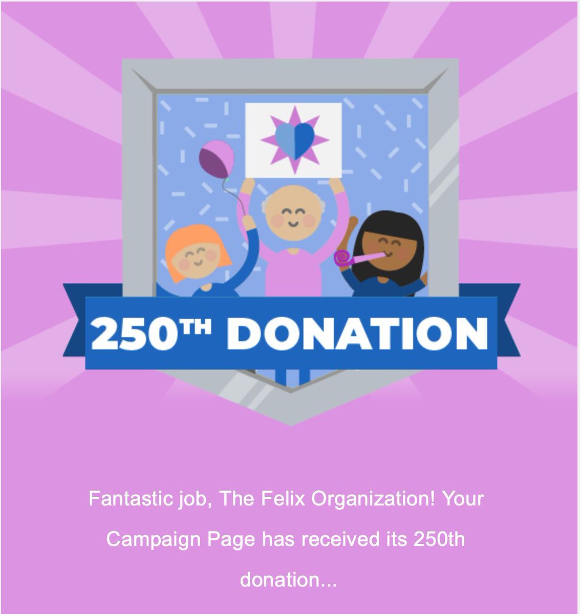 Thank you to all of our supporters! Your impact is remarkable! * * * #giving #fostercare #justgiving #charity #impact #fosteryouth #thefelixorganization