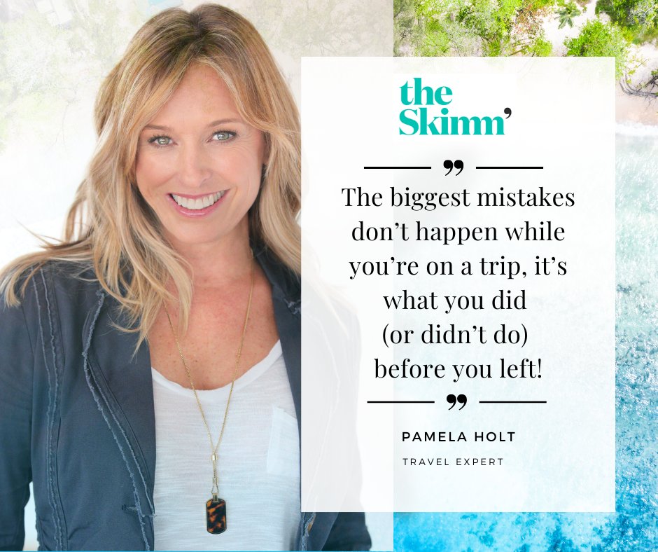 PamelaHoltOfc's tweet photo. "The biggest mistakes don’t happen while you’re on a trip, it’s what you did (or didn’t do) before you left," according to Pamela Holt, travel expert, EP and host of “Me, Myself &amp; The World: The Art of Solo Travel.” https://t.co/bdizeL2W5F