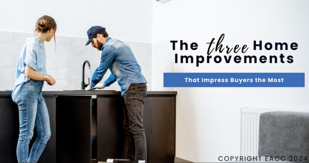 Three Home Improvements That Impress Buyers the Most! 🧐 Homes renovated to a high standard attract more buyers and sell more quickly. But not all refurbishment works will bring you the same rate of return > ow.ly/guCf50RB5ah #SellYourHome #HomeImprovements #HomeBuying