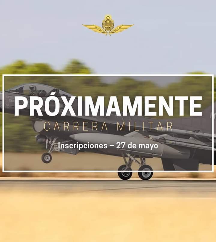 INGRESO 2025 - CARRERA MILITAR ¡Ya falta poco! El 27 de mayo abren las inscripciones para la carrera de oficial y suboficial de la #FuerzaAéreaArgentina🇦🇷✈️ Conocé todos los detalles en argentina.gob.ar/fuerzaaerea Consultas: ingreso@faa.mil.ar #Incorporación #OrgulloDePertenecer