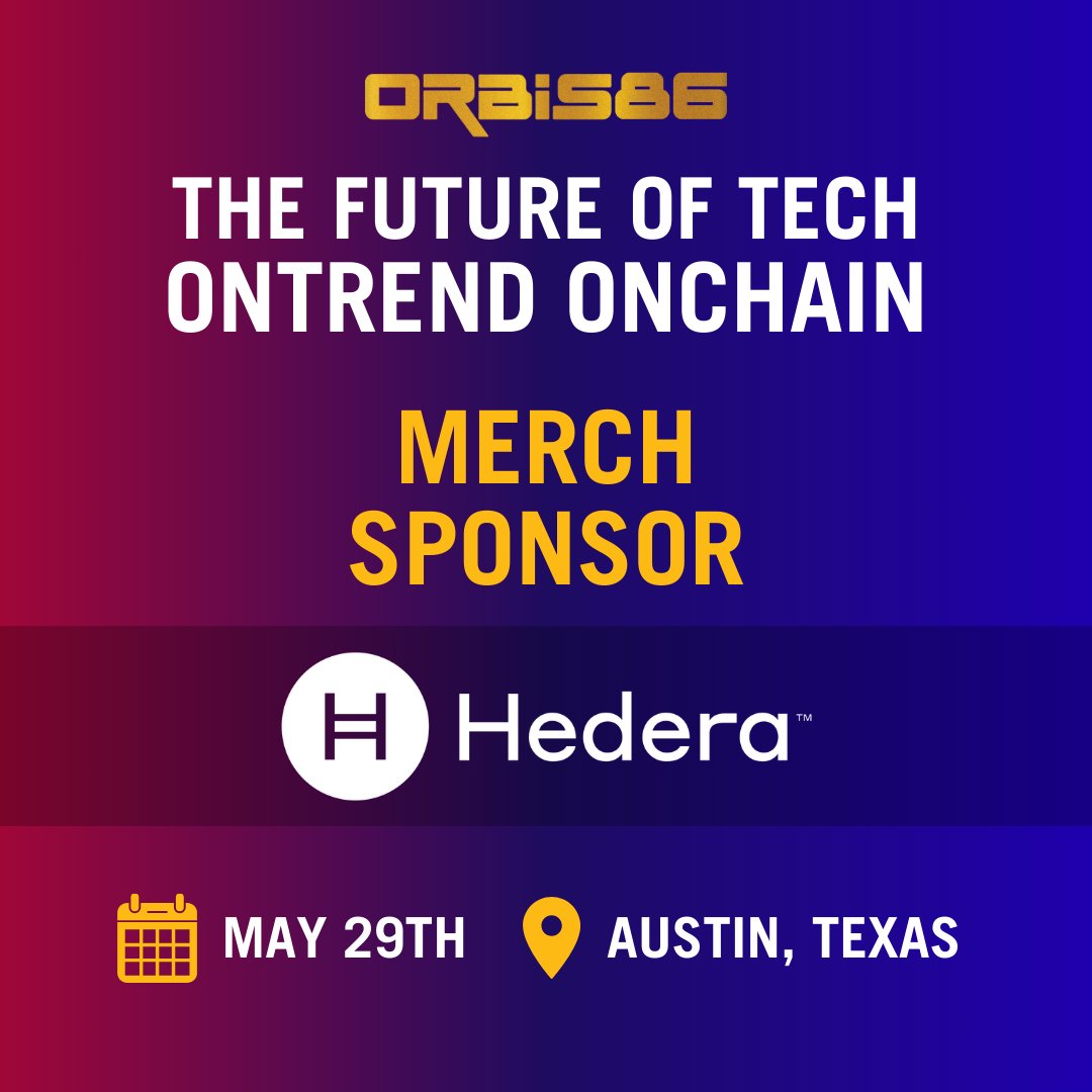 🔥Level up your event experience with @Hedera, our official #merch sponsor for the Future of Tech: OnTrend OnChain event on May 29th, 2024, in #Texas!

Event Highlights:
🔷Panel discussions, Fireside Chats, and Lightning Talks featuring industry experts and thought leaders.