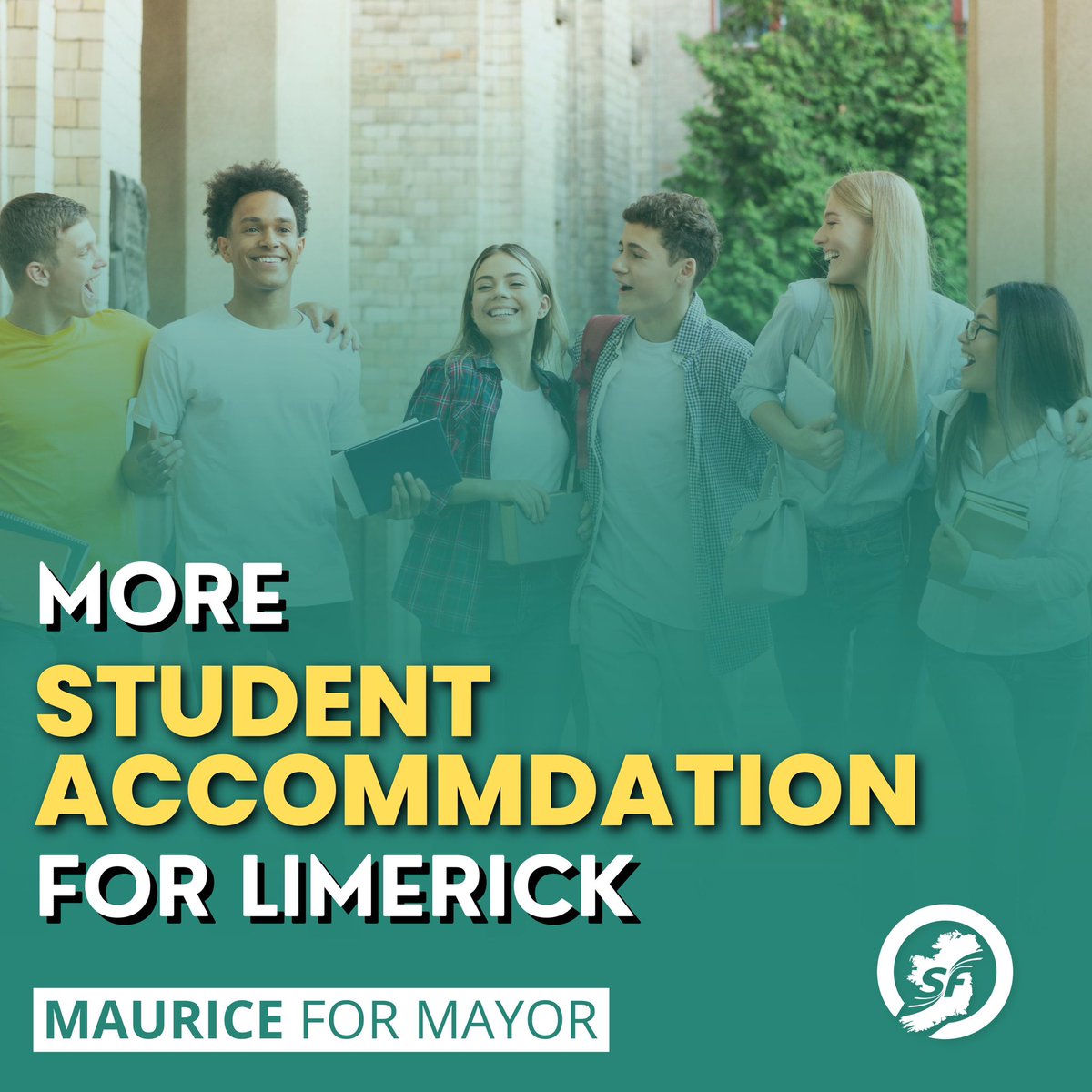 As your Mayor, I will work to address issues with student accommodation in Limerick. For too long this government has let down students and, like housing, has failed to deliver. There is a growing student accommodation crisis facing our city and we need to act quick. I will