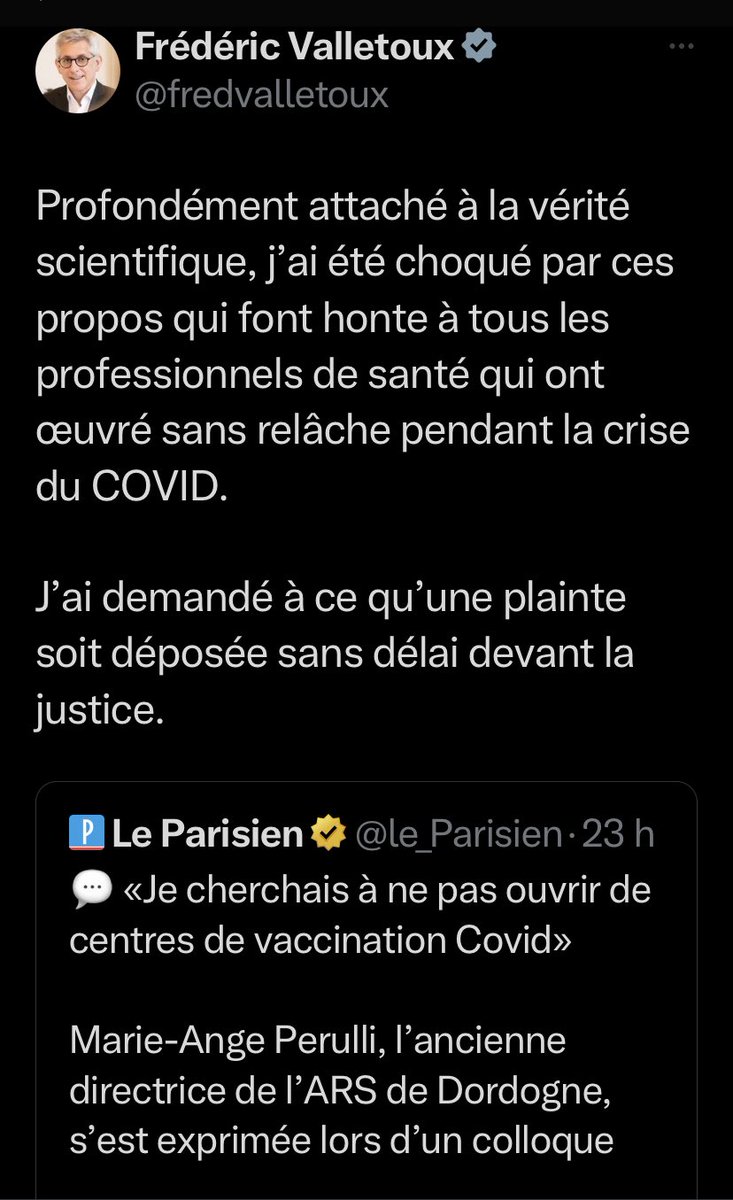 .⁦@fredvalletoux⁩, vous en prendre à cette dame ne changera rien, il y a trop de témoins qui parlent et qui parleront. Nous aiderons cette dame pour qu’elle révèle la vérité. Ce procès sera une magnifique tribune médiatique.