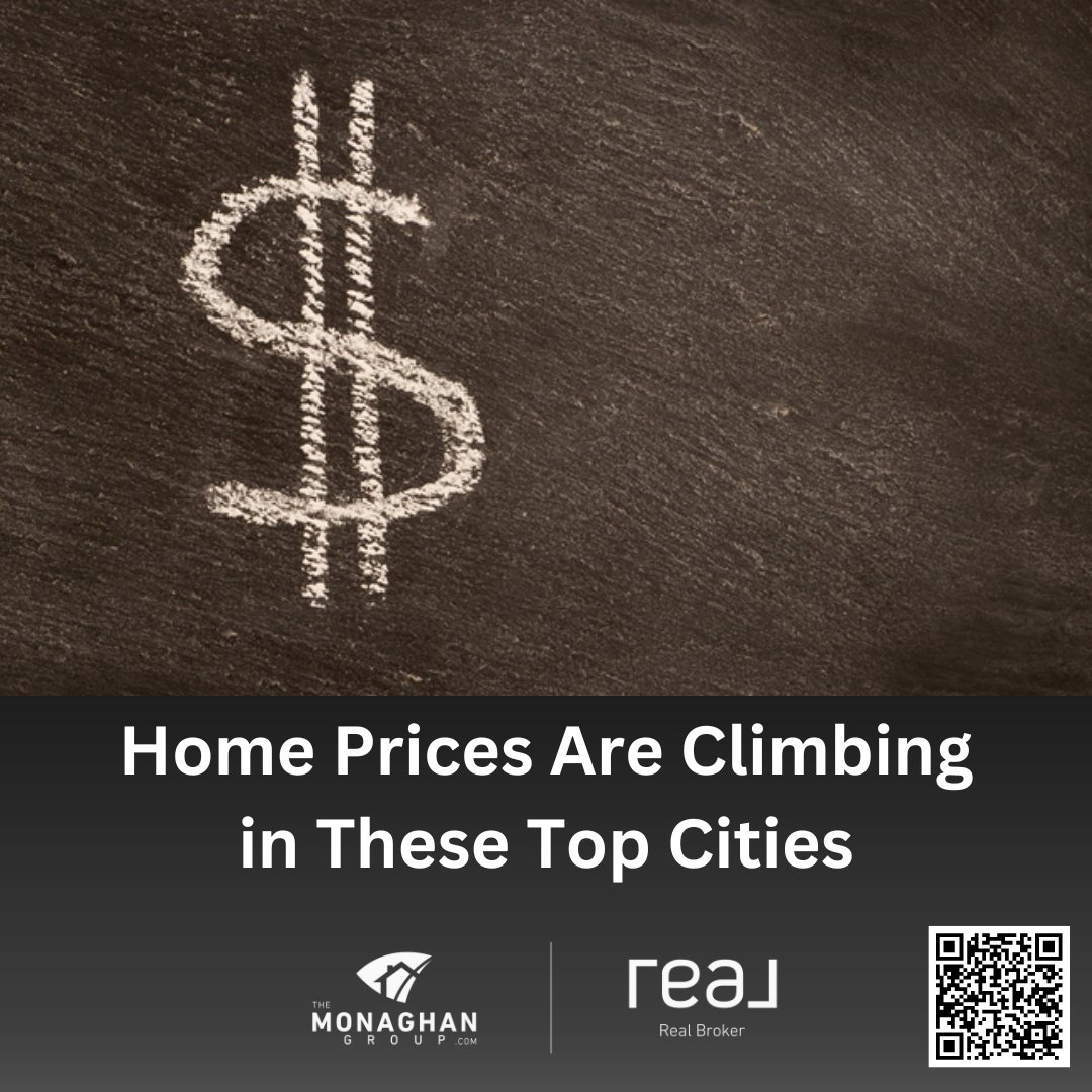 🏡Housing update: Prices are on the rise since February. Buyers, it's time to act. Sellers, ensure you price right. Let's discuss the market! READ FULL ARTICLE: bit.ly/HomePricesAreC… #TheMonaghanGroup #arizonahomes #arizonarealestate #RealBroker #realestatetips #housingmarket