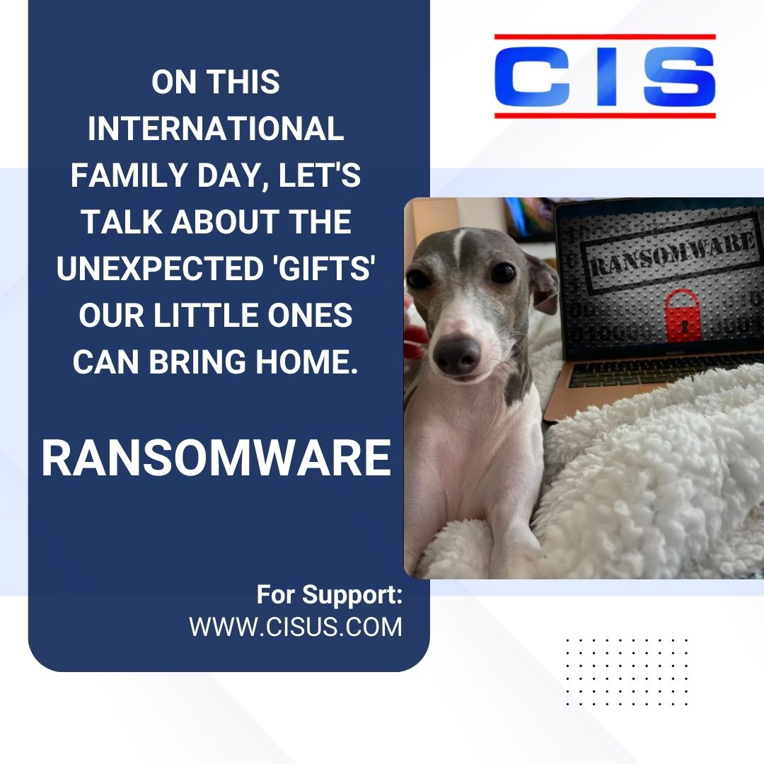 On this International Family Day, let's talk about the unexpected 'gifts' our little ones can bring home... ransomware!

But fear not, for every digital mishap, there's a lesson to be learned and a solution to be found.

Panicking is the ransomware's best friend, instead,