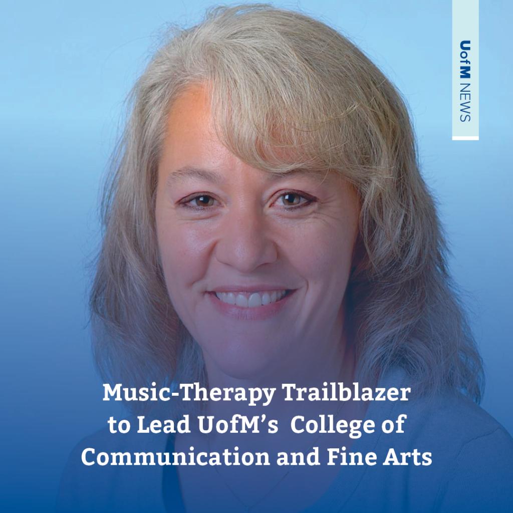 Debra Burns, an established leader of music therapy known around the world for her research into the link between the arts and well-being, will become the new dean of the College of Communications and Fine Arts at the University of Memphis. Full Article: lnk.bio/uofmemphis