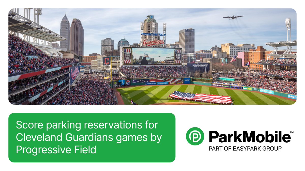 ParkMobile (USA) (@parkmobile) on Twitter photo Want a winning <a href="/CleGuardians/">Cleveland Guardians</a> game day experience? Reserve parking near Progressive Field with ParkMobile.
Reservations are open for all home games. Guarantee a spot to cheer on the Guards against the <a href="/Mets/">New York Mets</a> or <a href="/Twins/">Minnesota Twins</a>.
Reserve parking here: parkmobile.app.link/clevelandguard…
#FortheLand Want a winning <a href="/CleGuardians/">Cleveland Guardians</a> game day experience? Reserve parking near Progressive Field with ParkMobile.
Reservations are open for all home games. Guarantee a spot to cheer on the Guards against the <a href="/Mets/">New York Mets</a> or <a href="/Twins/">Minnesota Twins</a>.
Reserve parking here: parkmobile.app.link/clevelandguard…
#FortheLand