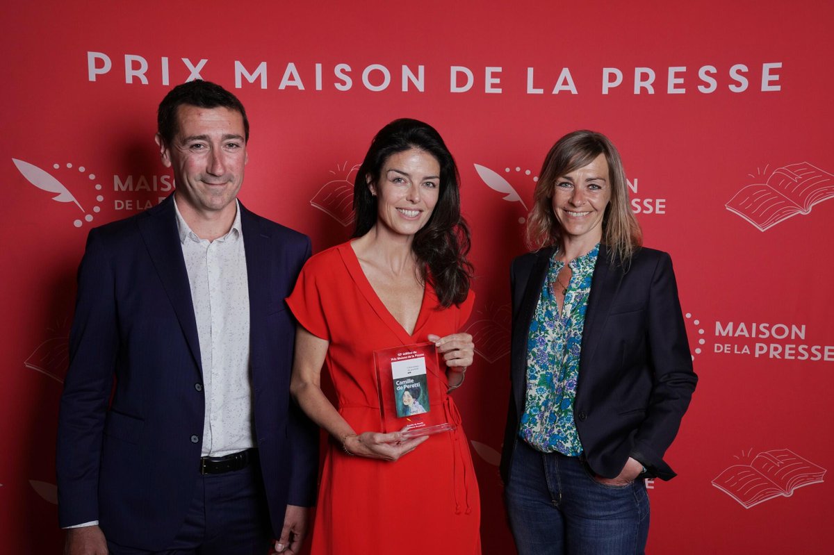 PROCLAMATION > Camille de Peretti remporte le prix Maison de la presse 2024

➡️livreshebdo.fr/article/camill…

@calmann_levy #prixlitteraire
