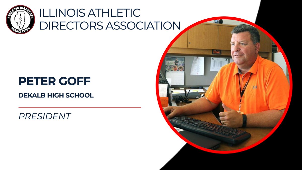 Congratulations to Peter Goff from Dekalb High School @1barbathletics for being selected as new the President of the IADA! Press release can be found here: linktr.ee/illinoisad