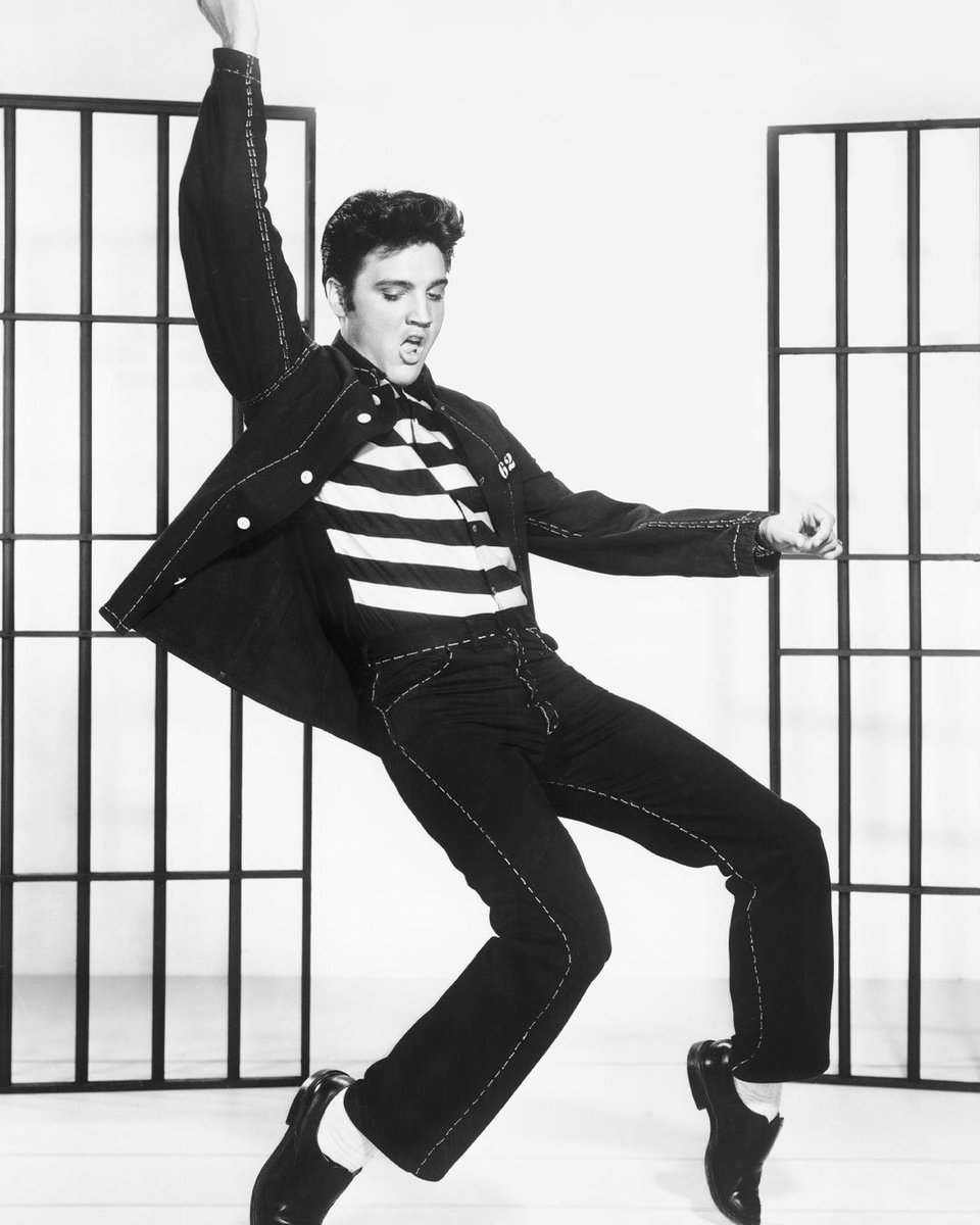 On this day in 1957, while filming the iconic 'Jailhouse Rock' dance number, Elvis encountered a minor hiccup on set. Demonstrating his unwavering commitment and resilience, he made a swift comeback, resuming work shortly after a brief recovery period. 

#ElvisPresley #Icon
