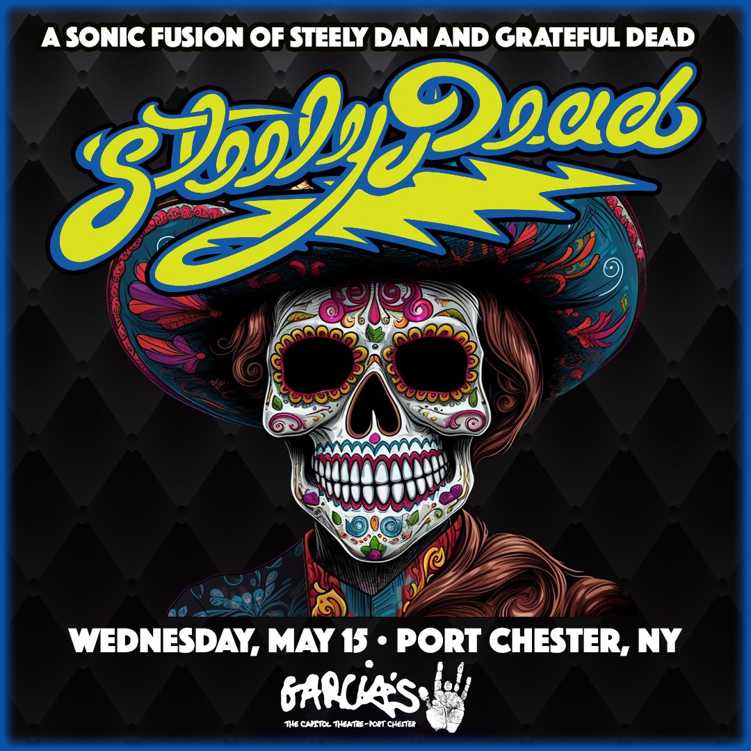 🌀 TONIGHT! 🌀 @SteelyDead jams a sonic fusion of Steely Dan and Grateful Dead tunes right here in Garcia's! Grab your tickets 🎫 and come groove-->> brnw.ch/21wJOaI