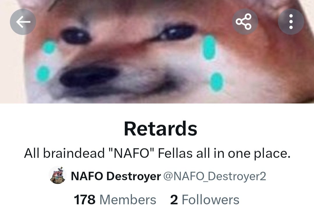 Check you are not on this list created by @NAFO_Destroyer2. If you are block him and you are removed from the list also report the list #NAFO #NAFOfellas #NAFOExpansionIsNonNegotiable @Official_NAFO