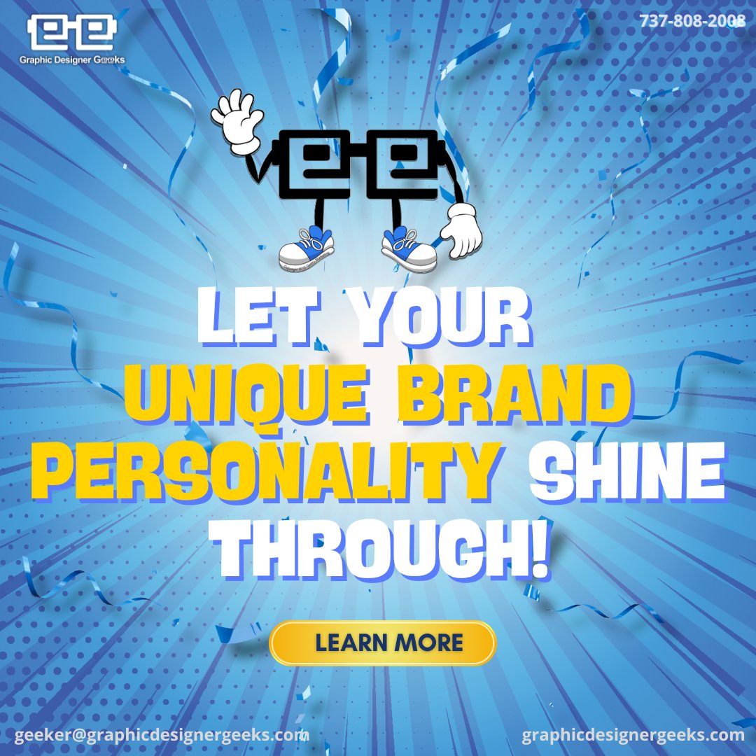 Let your unique brand personality shine through! Ask us how.

#brandingsuccess #brandpersonality #buildingbrand #webuildbrands #brandrecognition #iconicmascots #iconicbrands #branding #graphic #designergeeks #designgeeks #graphicdesigns #highlights