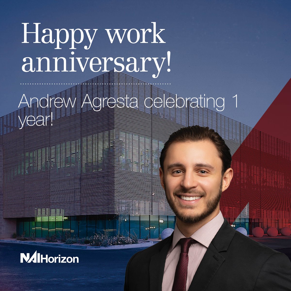 Happy anniversary Andrew Agresta! #NAIHorizon #NAIGlobal #CRE #commercialrealestate