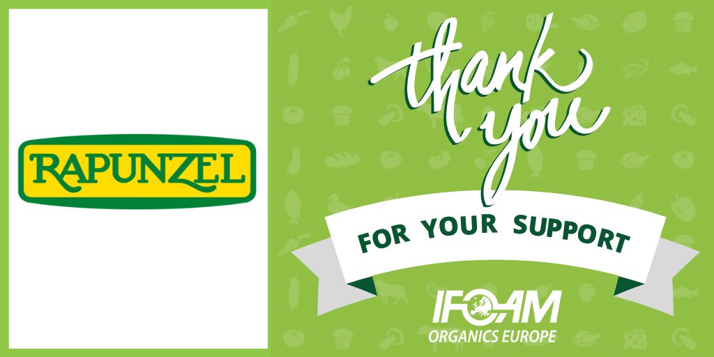 A pioneering #organic company, we are proud and thankful for having Rapunzel by our side on our journey towards #MakingEuropeMoreOrganic, as a #MainSponsor for 2024! 🇪🇺💚🌍🐝🍓🌱 #StrongerTogether #EUorganic2030