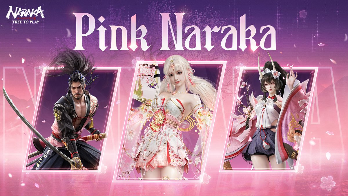 On Wednesdays we wear pink  🌺

Band up with your friends as NARAKA PINK!
Now you konw what to do!
#NARAKABLADEPOINT
