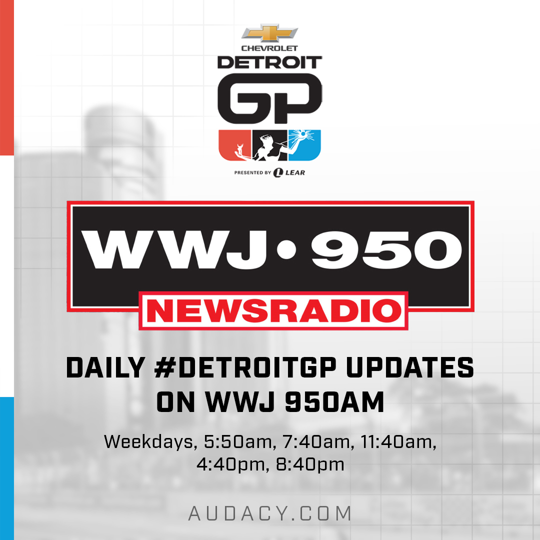 Check out daily #DetroitGP updates from @wwj950 leading up to the biggest street party in the #MotorCity, May 31-June 2! Listen here: bit.ly/4bAzfue  

@Audacy
#WeDriveDetroit // #INDYCAR // #Audacy
