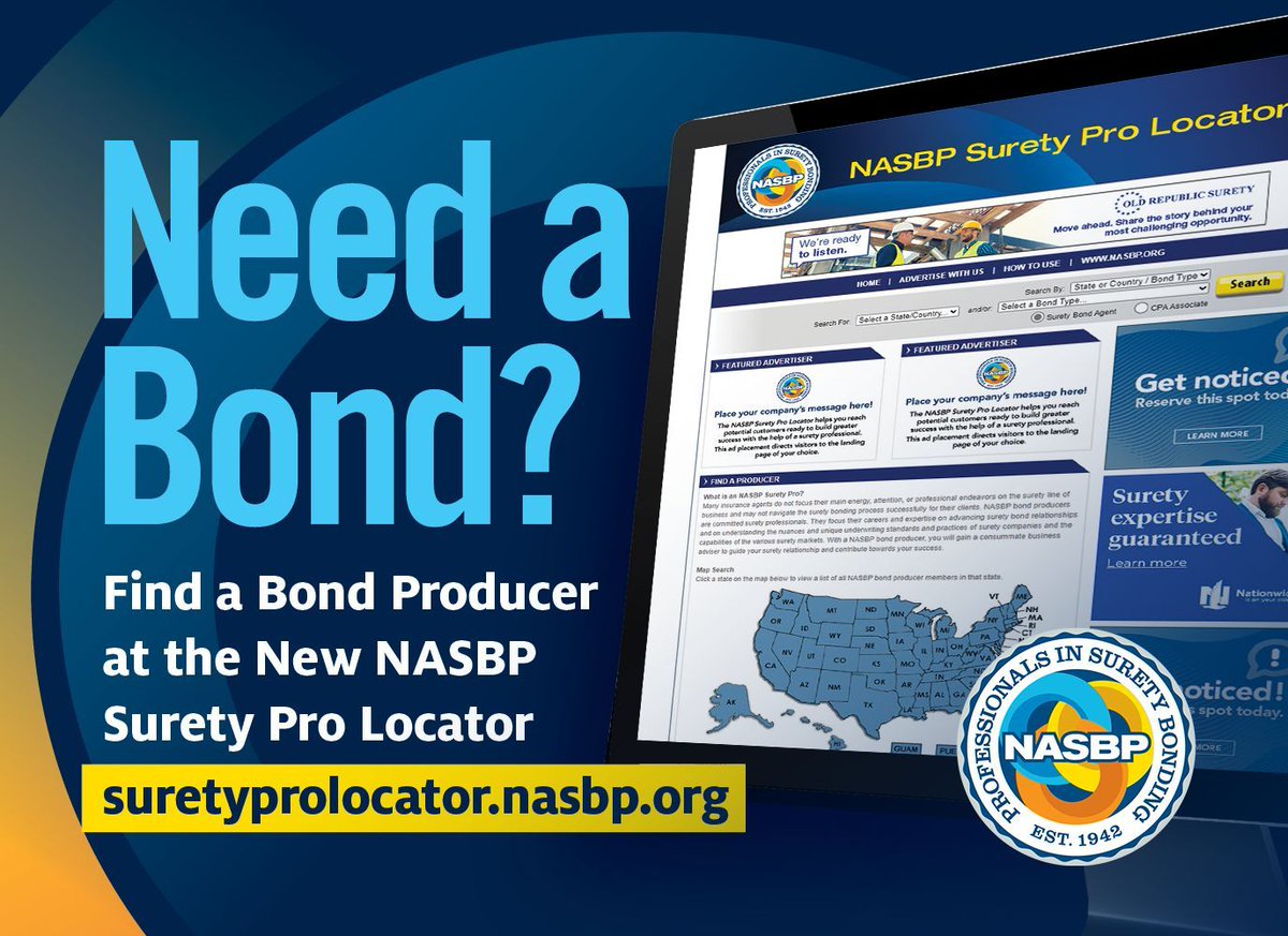 To successfully #InvestPermitBuild, make sure to #Bond. Surety bonds protect investments, ensure successful projects, and benefit all stakeholders. Find a NASBP #surety bond producer to advise you and help you #BeGuaranteedToSucceed buff.ly/3aaYi75 #InfrastructureWeek2024