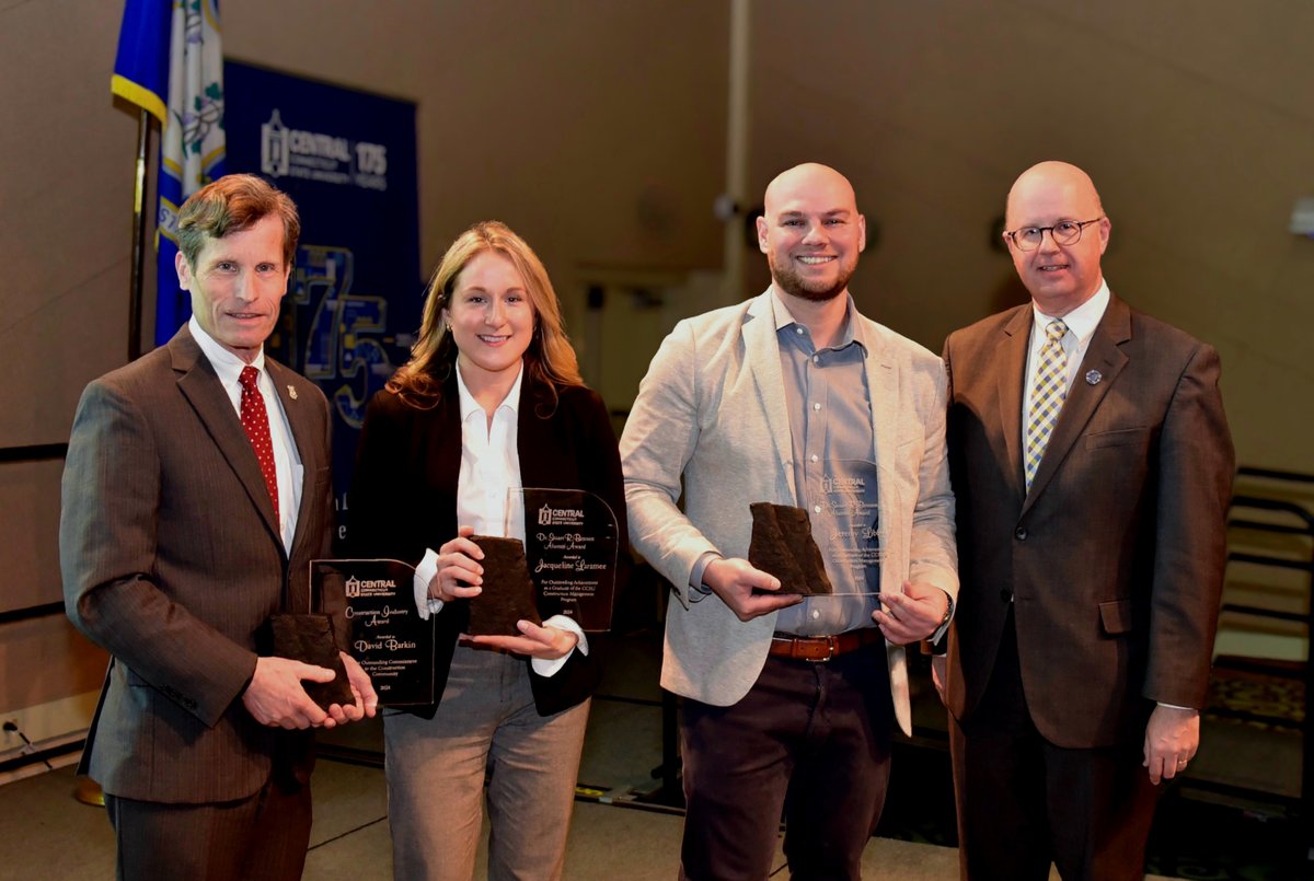 Central Connecticut State University hosted its annual Construction Alumni & Friends awards on April 23 to honor outstanding contributors to the field of Construction Management. 

Read more: ccsu.edu/article/centra…

#CCSU #WeAreCentral #CentralCT175 #constructionmanagement