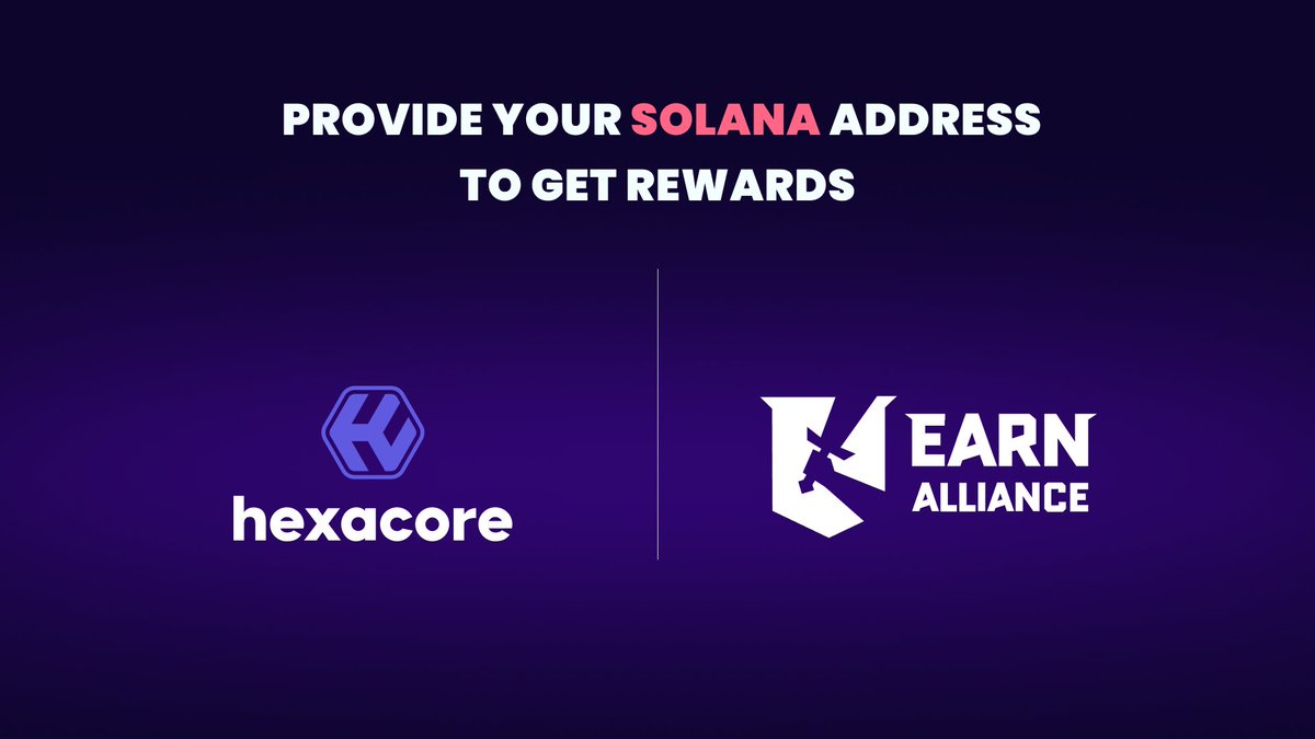 ⚔️EARN ALLIANCE <> HEXACORE WL REWARDS 📜

🙌 Congrats to the winners of AGO WL spots from @EarnAlliance community!

To distribute your rewards we need your Solana wallets. So please give them to us 🙂

➡️ Get rewards: forms.gle/SNs54ZN62h2RDu…