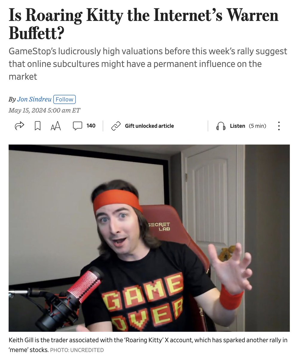 Come on WSJ, don't do this to Buffett 😂