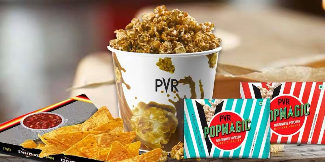 🚨 PVR Inox is now also a food giant, as popcorn and Pepsi sales growth rate outpace box-office biz. (Moneycontrol)