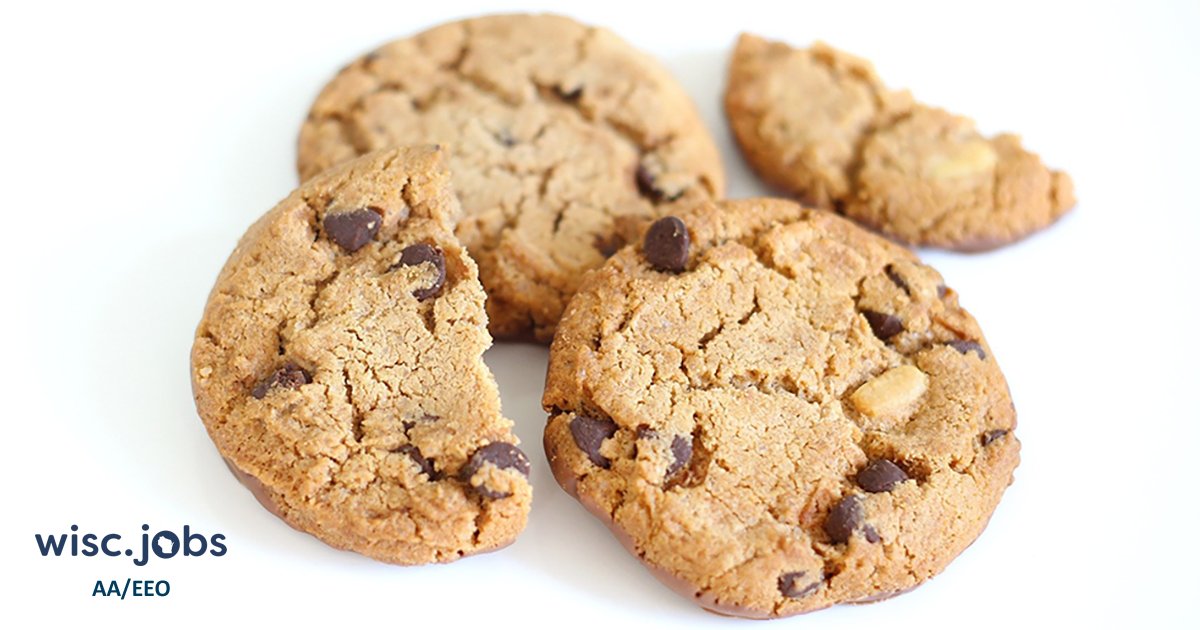 It’s #NationalChocolateChipDay! If you are interested in a Culinary job, Div of Adult Inst is hiring a #CulinaryArts #Teacher at #RacineWI Correctional Inst in #SturtevantWI. $28.55/hr +great benefits. Apply by 5/20. #WIjobs #govjobs #ChocolateChipDay ow.ly/wCQ650RG9Ph