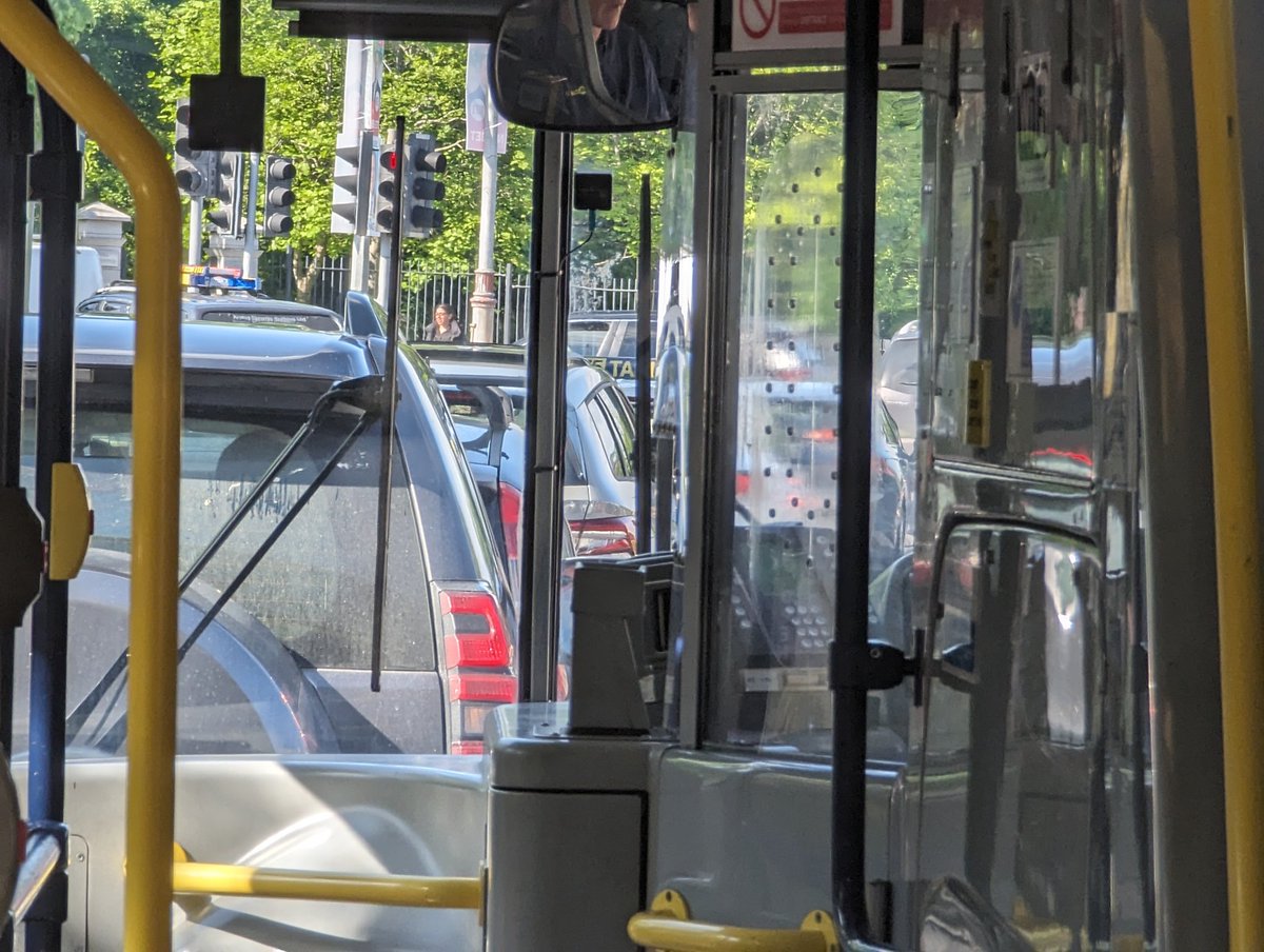You'll have a very hard time convincing me that cars generally block buses more than anything else...