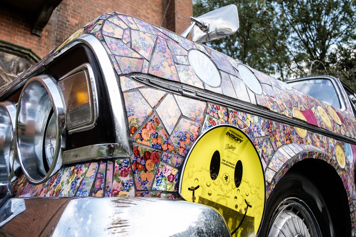 #WorkOfTheWeek

‘Mad in Stoke’ by Award 2023 artist @carriereichardt was a 1969 Ford Zodiac car covered in mosaic tiles, inspired by Stoke-on-Trent's rich & radical nightlife history, focused on Shelley's nightclub in Longton, home to superstar DJ Sasha.

#BCBAward
📷Jenny Harper