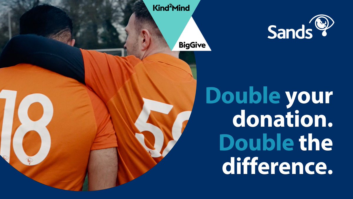 At Sands, we work to ensure that anyone affected by #PregnancyLoss or #BabyLoss has the support that they need 💙🧡 Donate to Sands this #MentalHealthAwarenessWeek through the @BigGive and watch your donation be doubled. ➡️ donate.biggive.org/campaign/a0569… #Kind2Mind