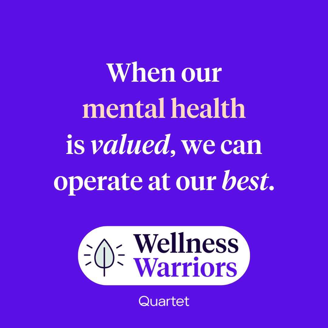 At Quartet, mental health isn't just a monthly focus — it's our daily commitment. Read more about our commitment to mental wellness and how it aligns with our core values in our latest blog post: quartethealth.com/perspectives/m… #MentalHealth #MHAM2024 #MentalHealthMatters