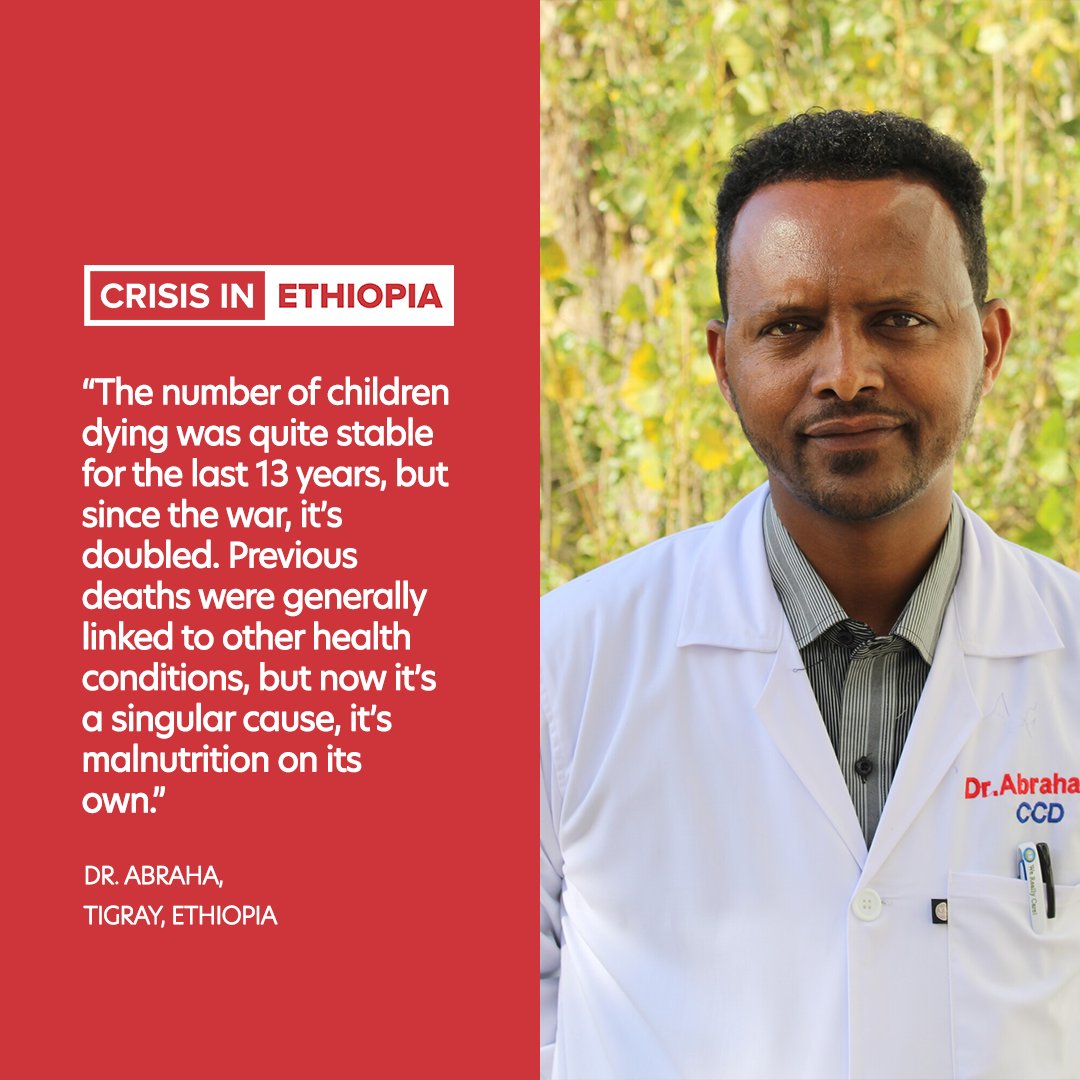 Dr Abraha is a paediatrician at Tigray’s largest hospital, and he’s sounding the alarm about the number of children dying of malnutrition. His urgent plea for intervention should be a wake-up call. Read his account of what life is like in Tigray: bit.ly/3K0werx