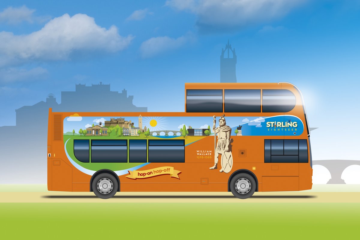 Stirling Sightseer here for the summer ☀🚍 Open-top hop-on, hop-off tour starts on 27th May 🏰 For more information head to our website 👀👀 👉👉 ow.ly/1vjI50RHf7s