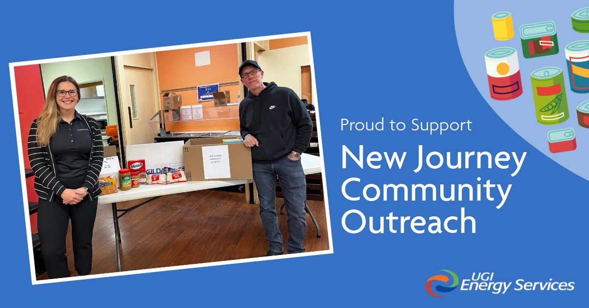 UGIEnergy's tweet photo. Thank you 🤝 New Journey Community Outreach for your decade of service to Reading-area families in need. It was great to visit yesterday and drop off food donations from our team. Thanks to all our colleagues who contributed! 🥫🍚 https://t.co/5wW4LVYCMU