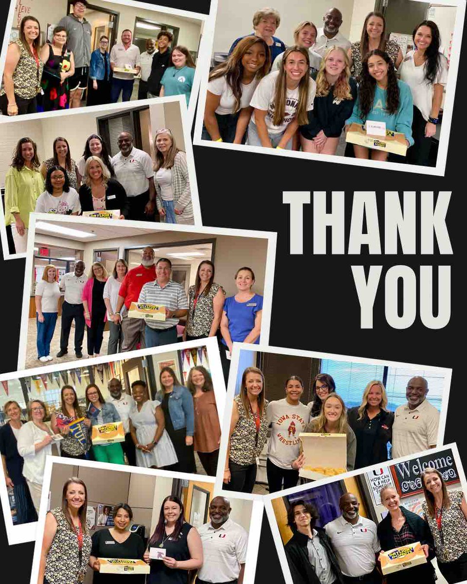 Today, we’re thanking our HS College & Career counselors, HS Activities office, and our HS Principals for their invaluable guidance & support to our athletes and all students. Thank you for all you do! #GratitudeWeek #SpreadJoy