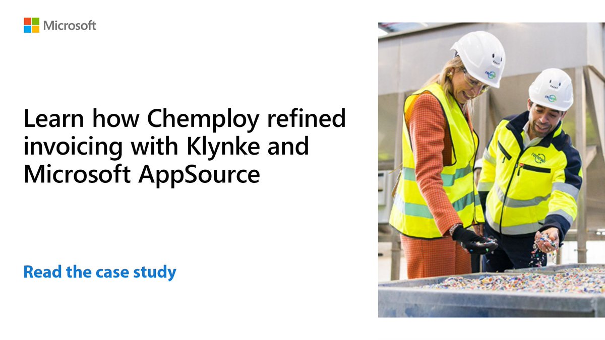 AzureMktPlace's tweet image. Learn how Chemploy improved invoice operations with @KlynkeApp and Dynamics 365, available on #AzureMktPlace & #MSFTAppSource. Read the story: aka.ms/AAqgxqa