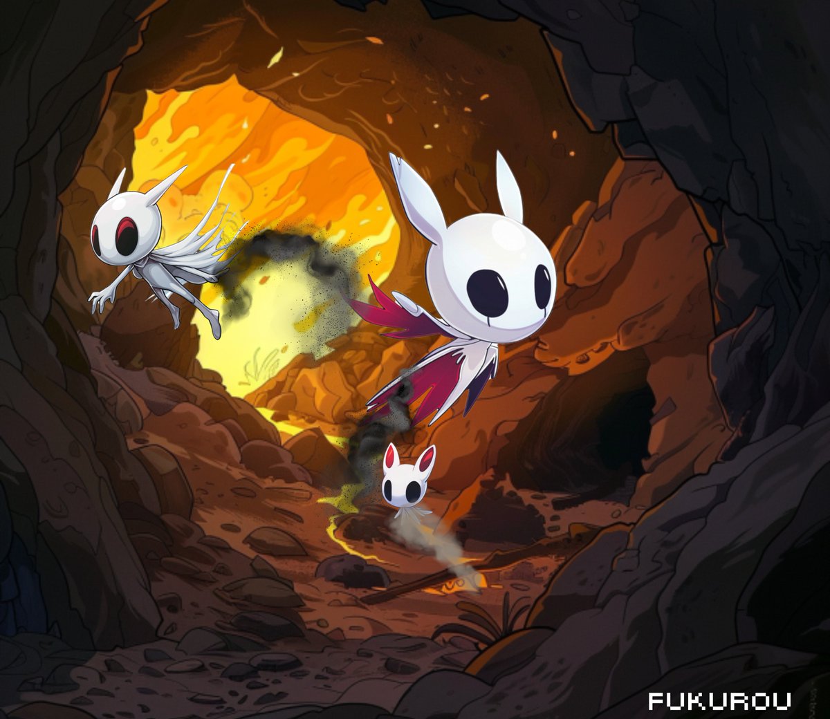 Fukurou's origin is a hotly debated topic. Many suggest that he first appeared from the depths of Mount Fukkatsu, where he was born from the eternal fire that burns at its depth.

Those that believe such a theory, say that it is the magical quality of these fires that allowed