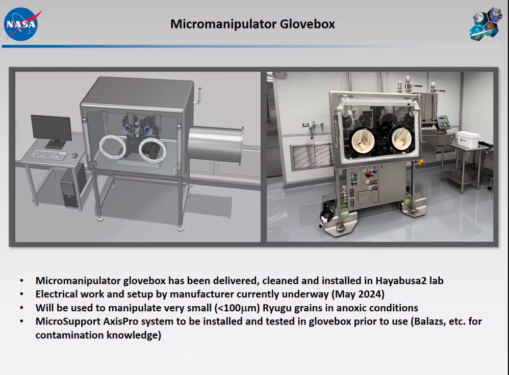 genejm29's tweet image. #ExMAG #NASA #LPI - Second glovebox has been set up and the manufacturer will be coming in for final software testing and contamination